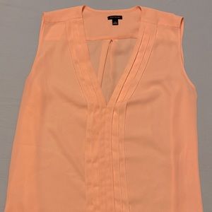 BNWOT Ann Taylor pink sleeveless blouse sz. L